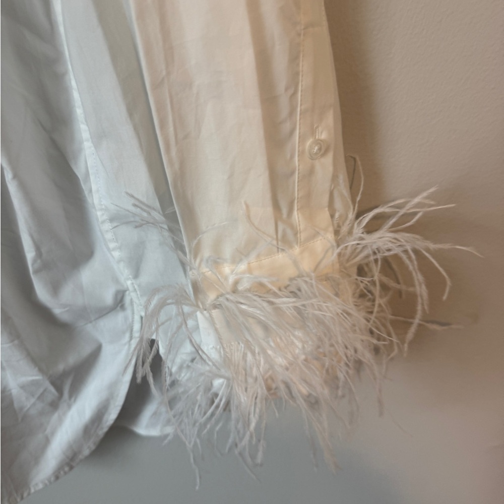 J Crew Feathered Button Down NWT - image 3